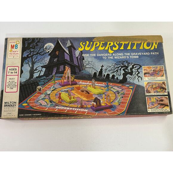 Vintage Superstition Board Game 1977- Incomplete, Flaws - Picture 1 of 12